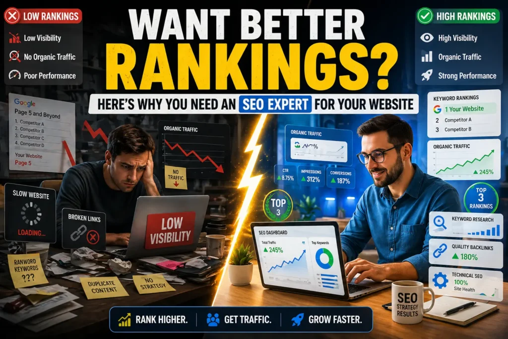 Want Better Rankings? Here’s Why You Need a SEO Expert for Your Website