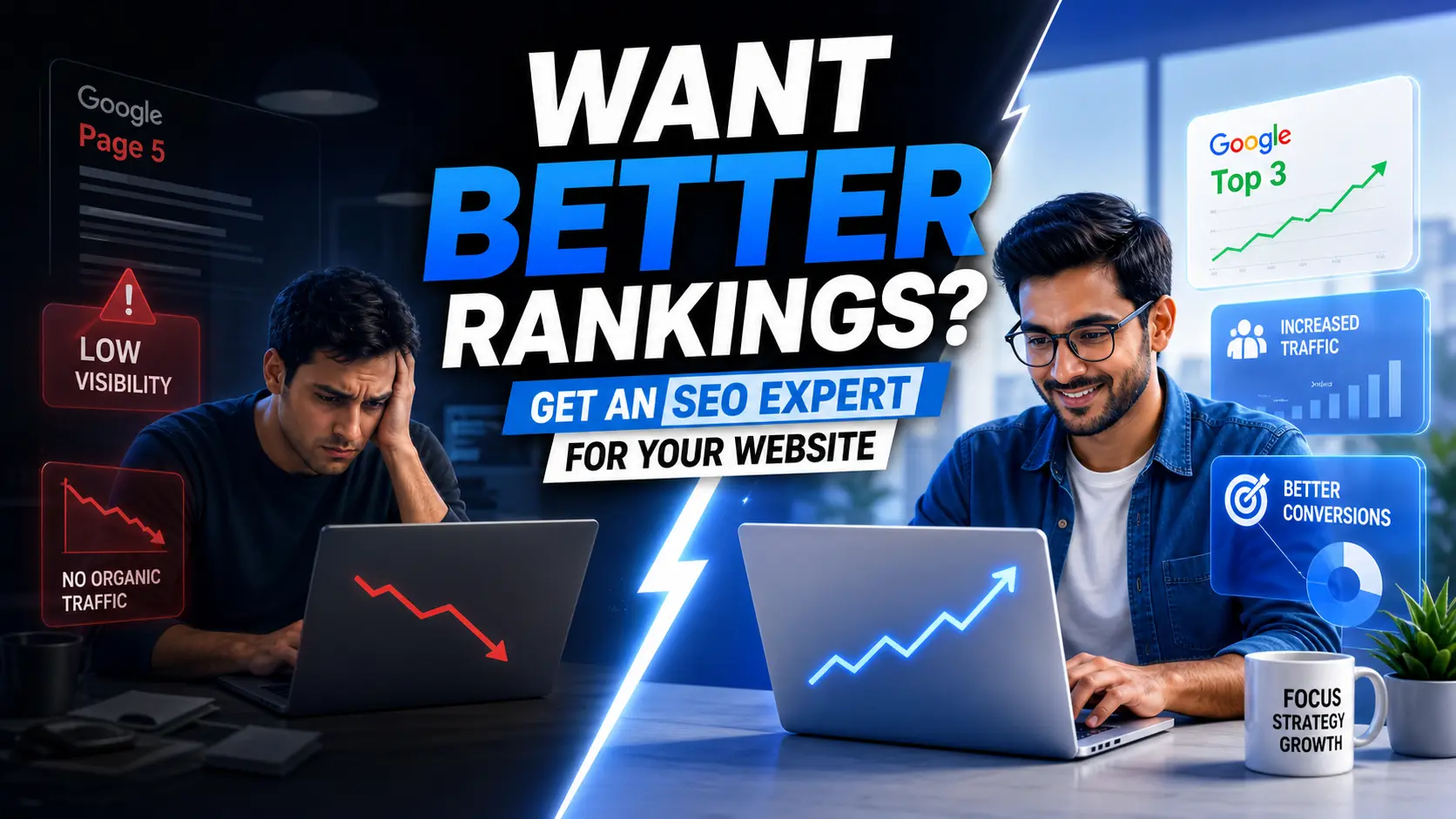 seo expert helping improve website rankings, organic traffic, and conversions through professional search engine optimization strategies